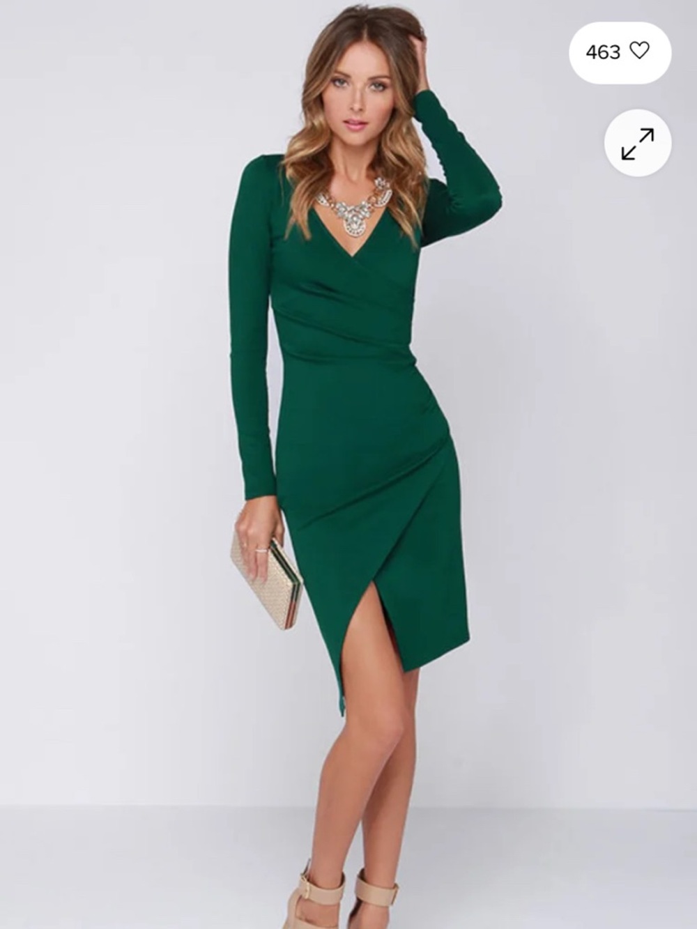 Lulus Long-Sleeve Midi Dress